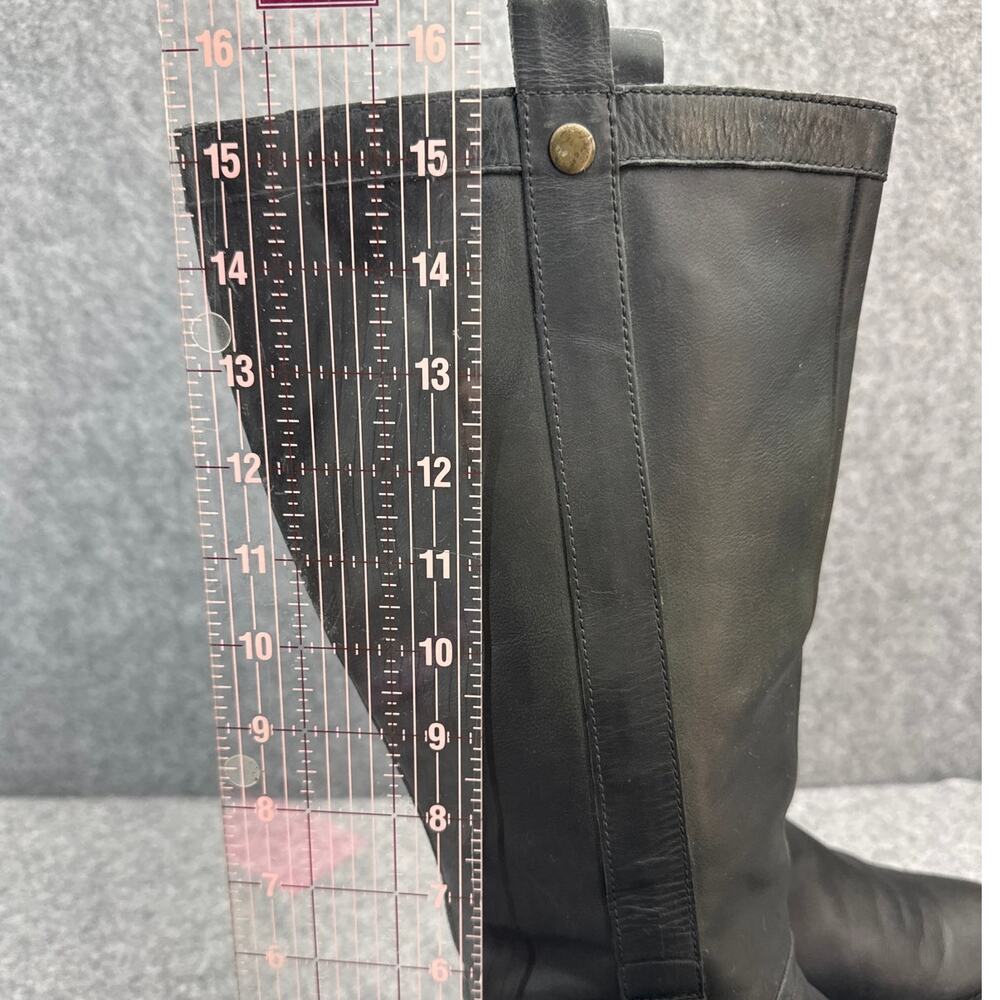 Cole Haan Air Liberty Black Nubuck Leather Tall Riding Boot Women 9.5B - Picture 10 of 10
